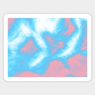 Trans Pride Abstract Fractal Fog Sticker